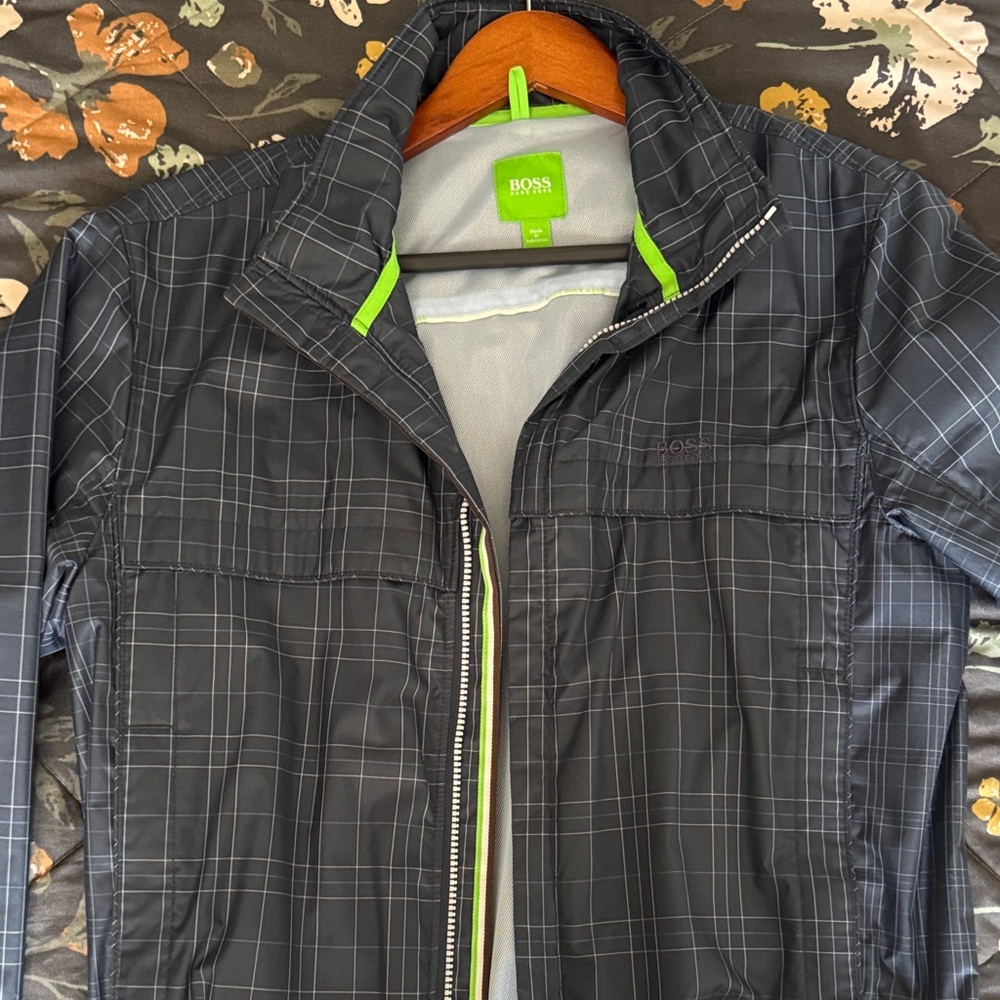 BOSS Dark Blue/Navy Men's Windbreaker (Jacket)